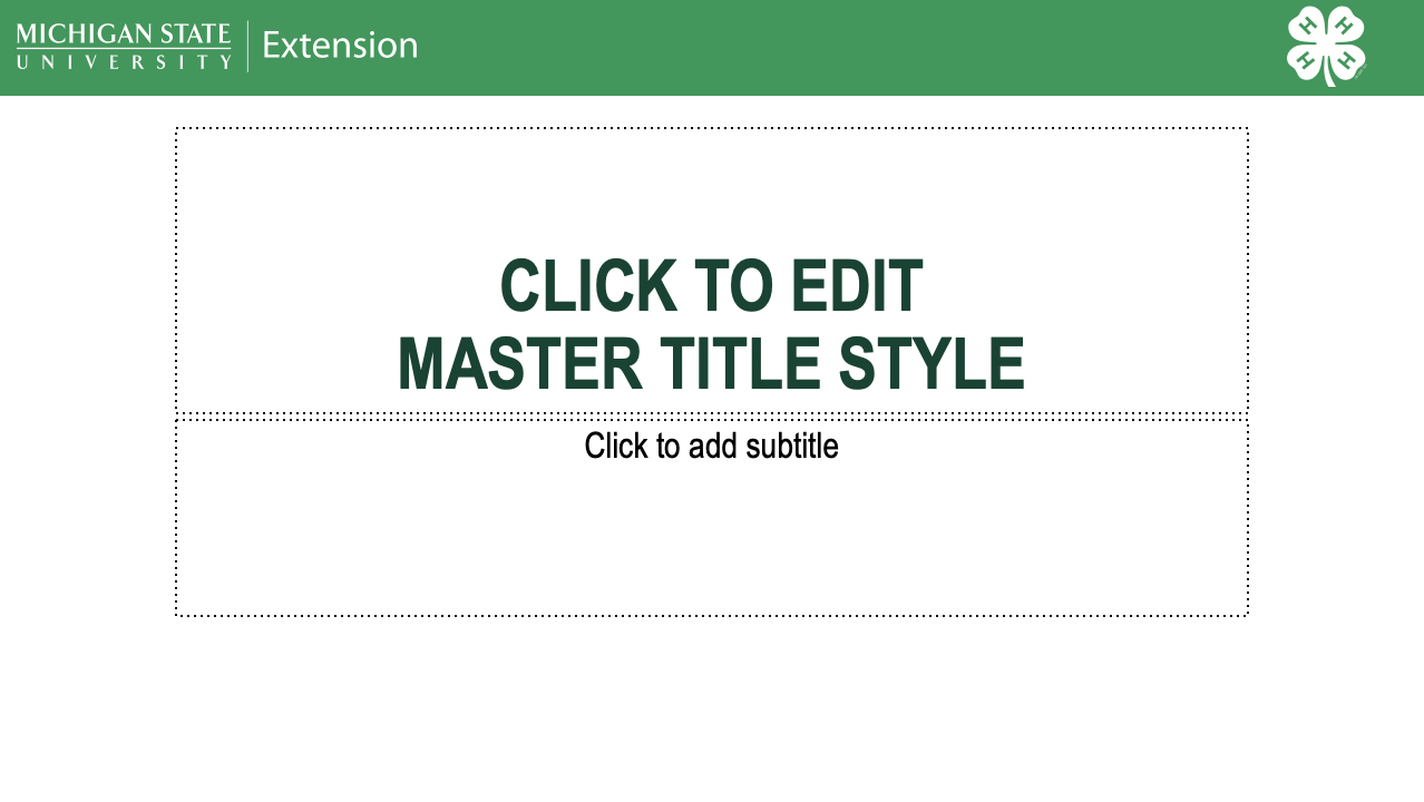 MSU Extension PowerPoint version 4-H 1